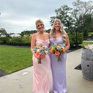 Elegant Pink Slip Dress